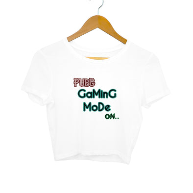 Pubg Gaming Mode On Crop Top - Mortal Merch