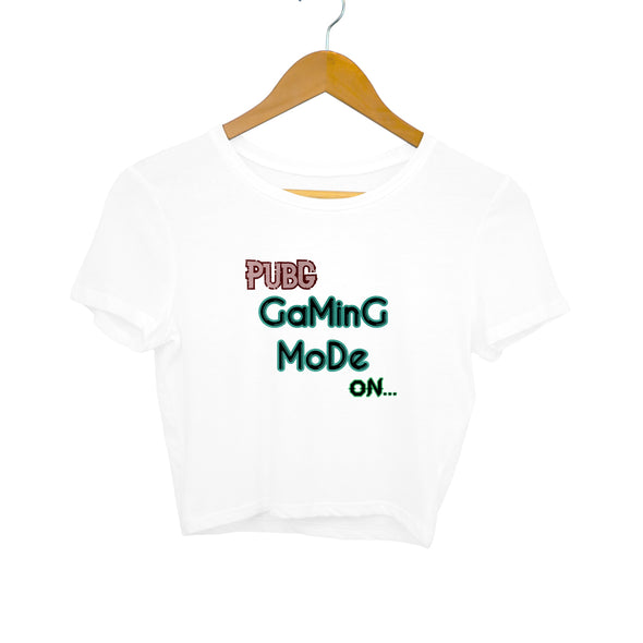 Pubg Gaming Mode On Crop Top - Mortal Merch